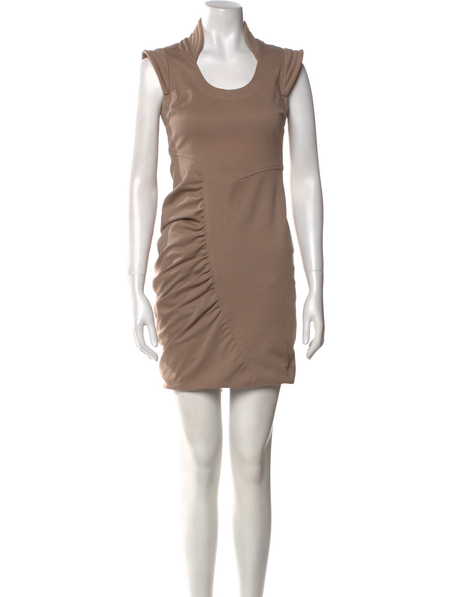 Yigal Azrouël Scoop Neck Mini Dress