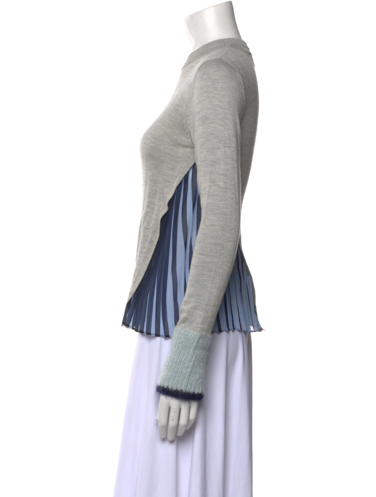 Yigal Azrouël Silk Crew Neck Sweater