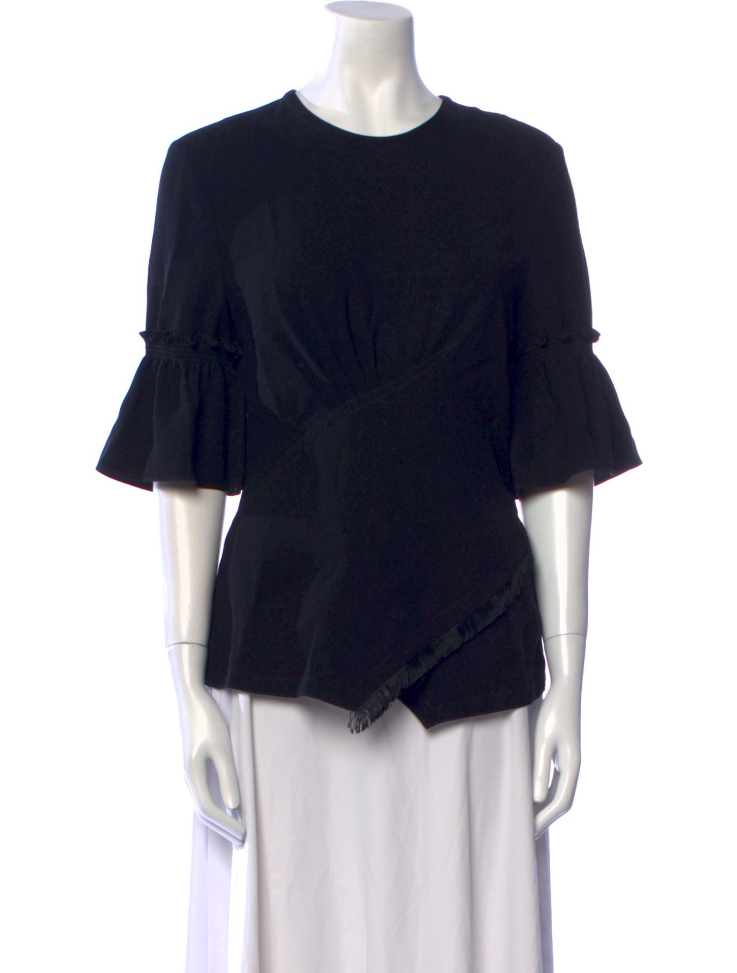 Yigal Azrouël Crew Neck Short Sleeve Blouse w/ Tags