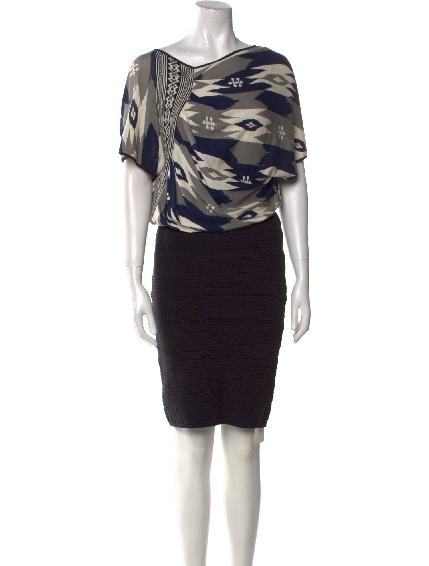 Yigal Azrouël Printed Knee-Length Dress