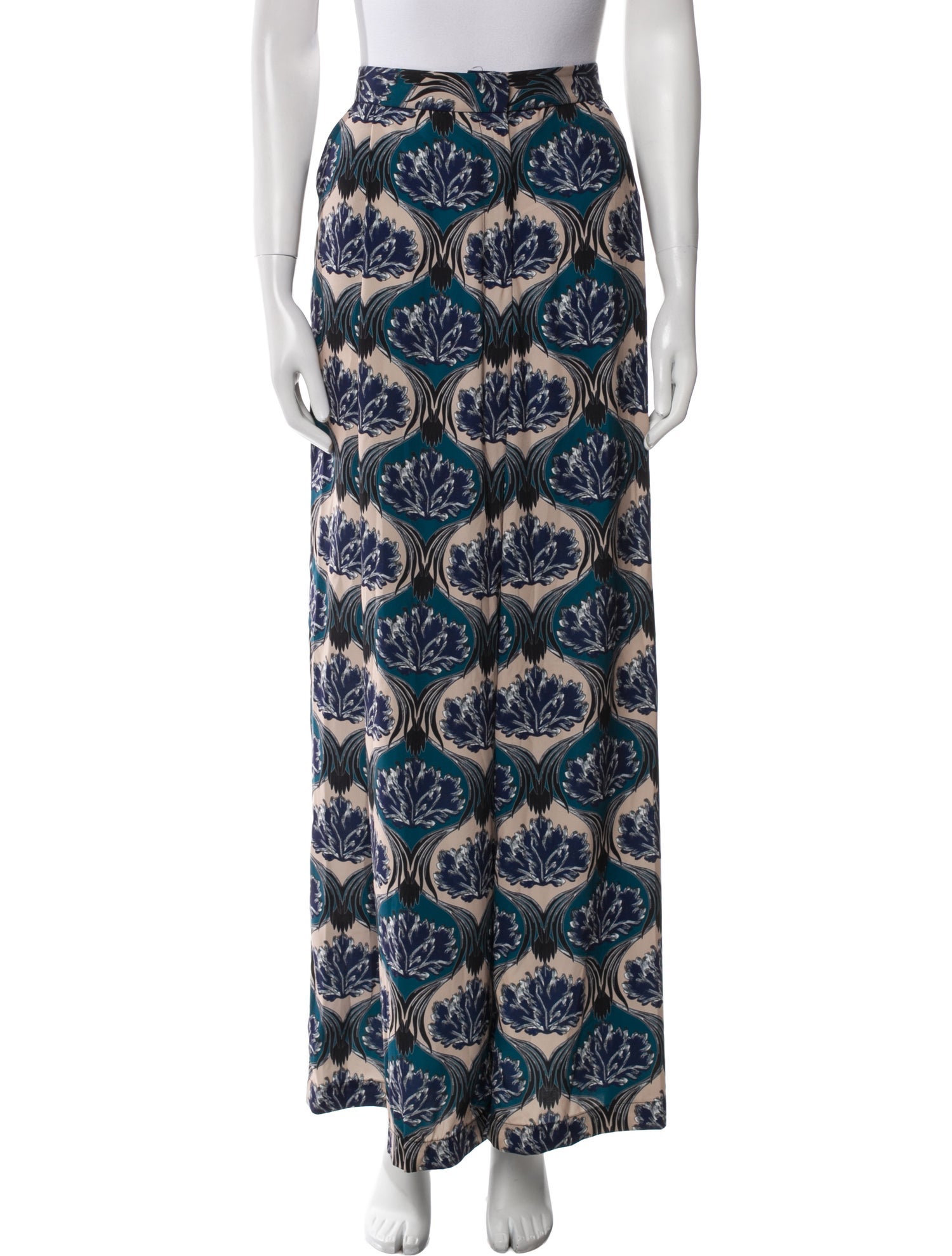 Yigal Azrouël Silk Wide Leg Pants