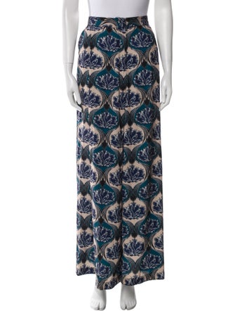 Yigal Azrouël Silk Wide Leg Pants