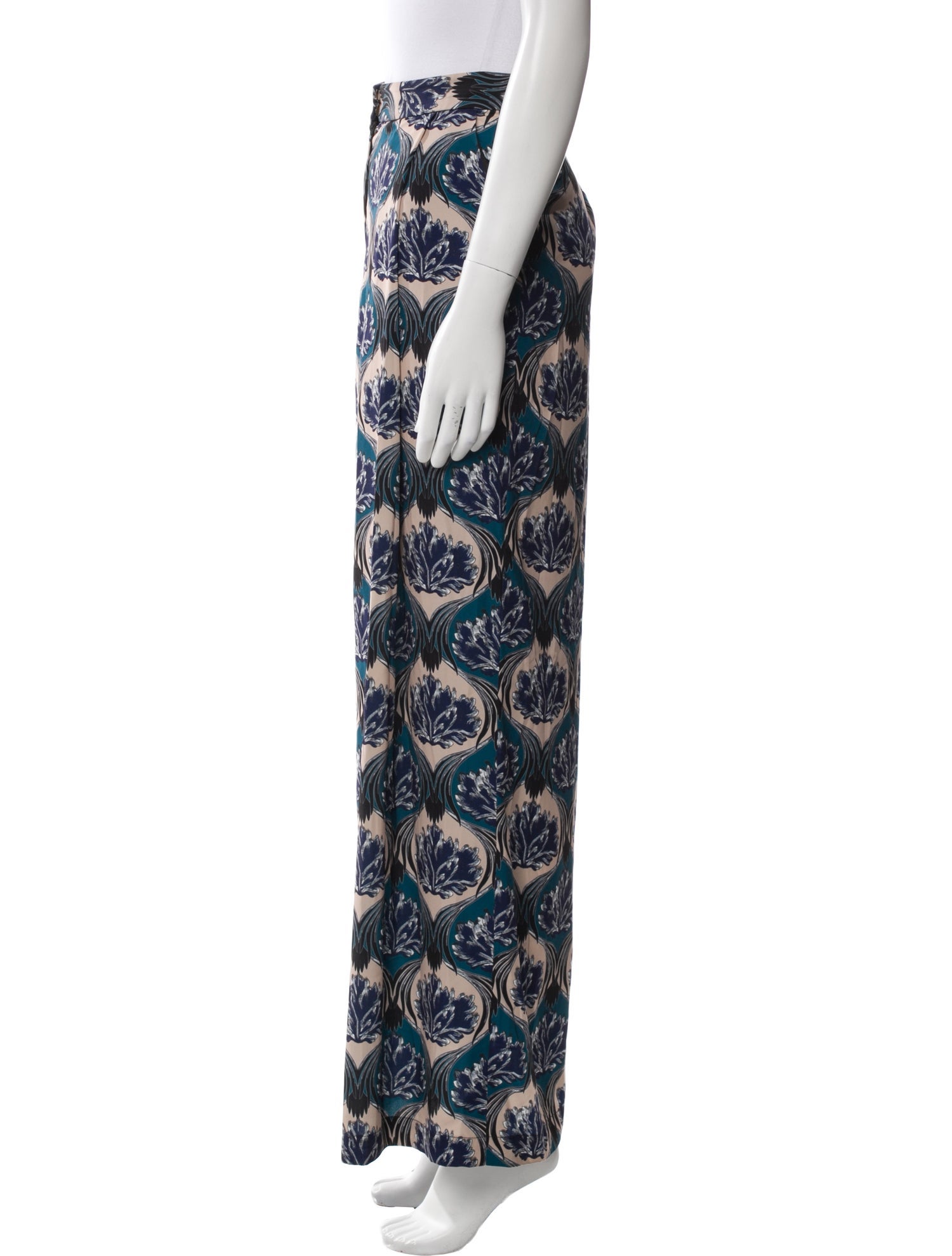Yigal Azrouël Silk Wide Leg Pants