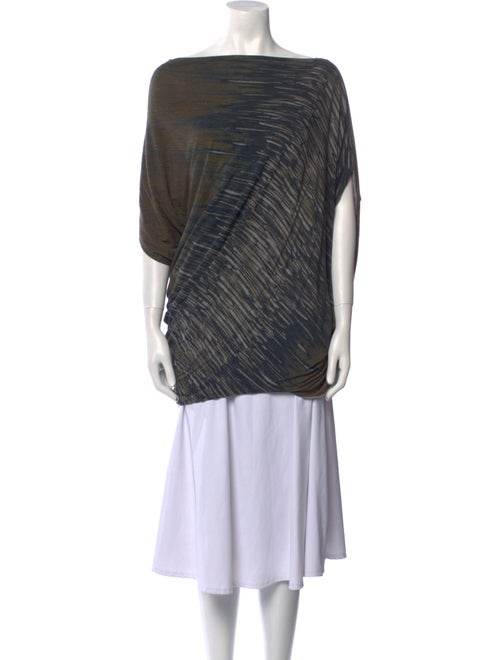 Yigal Azrouël Striped Bateau Neckline Tunic