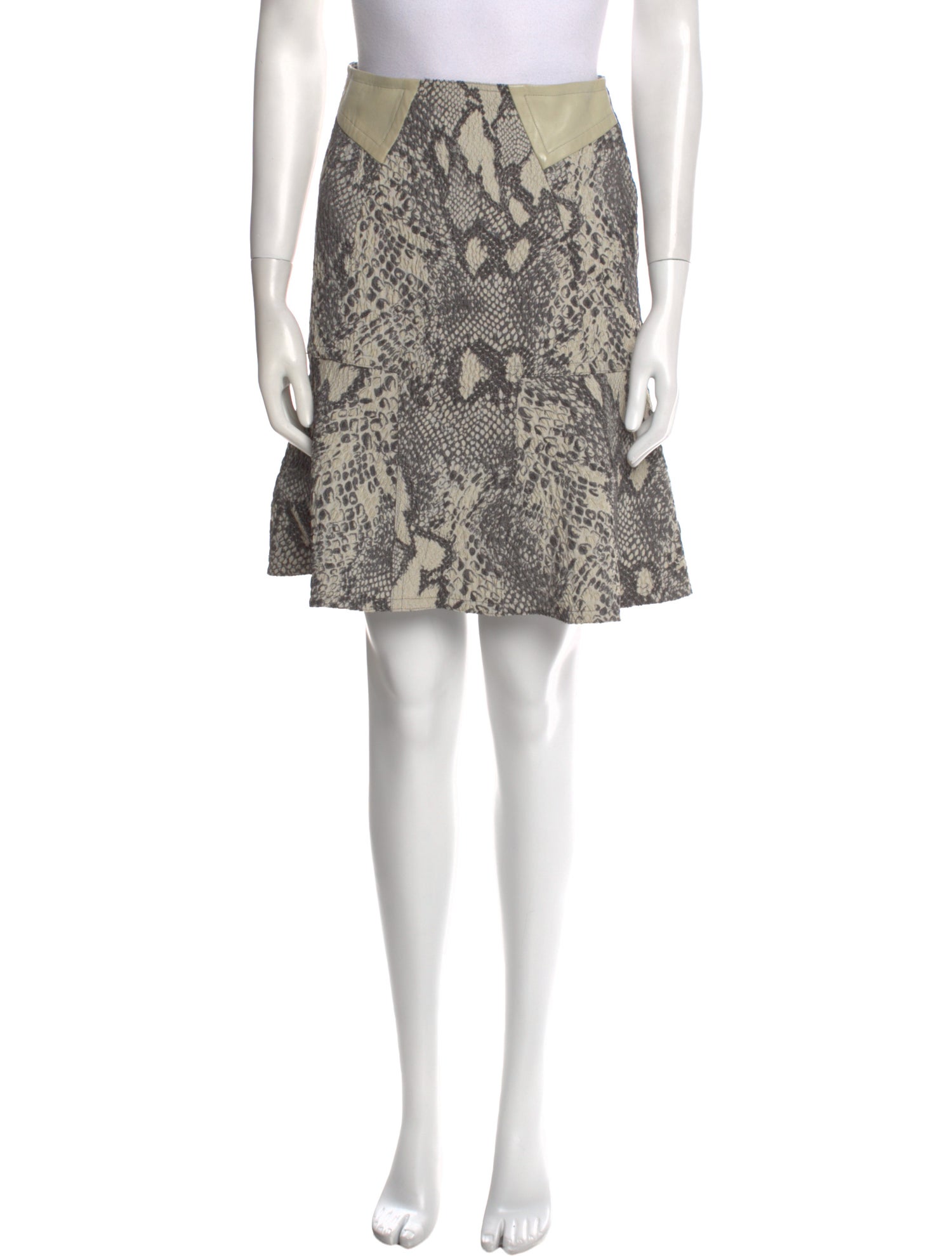Yigal Azrouël Animal Print Knee-Length Skirt