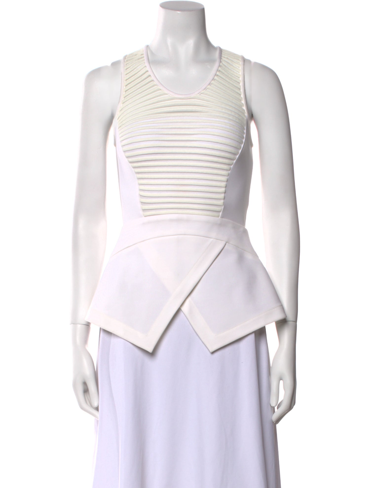 Yigal Azrouël Nylon Striped Top