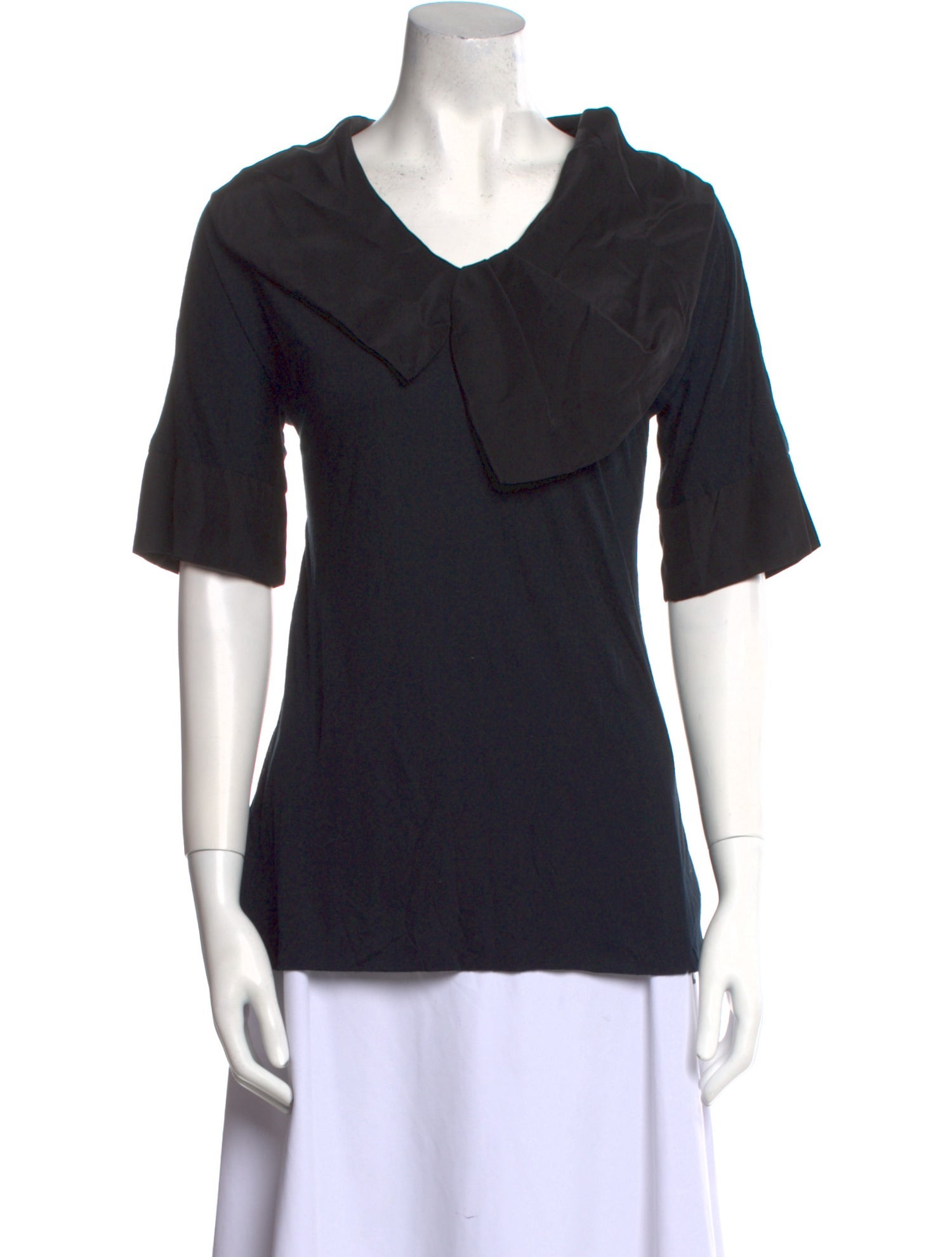 Yigal Azrouël Silk V-Neck Top