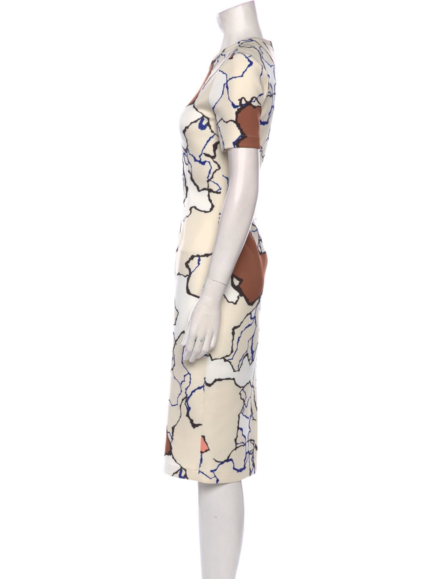 Yigal Azrouël Printed Midi Length Dress