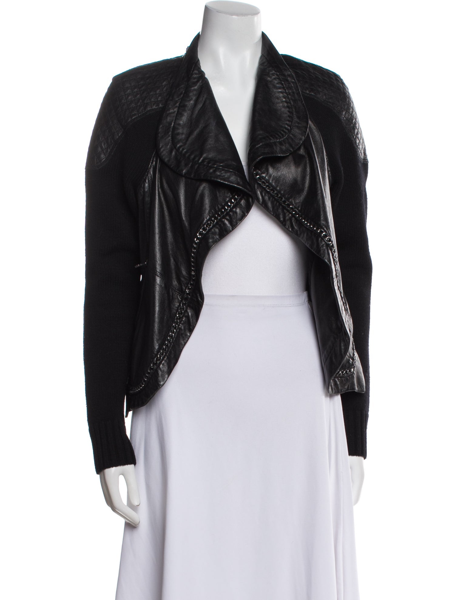 Yigal Azrouël Leather Bolero