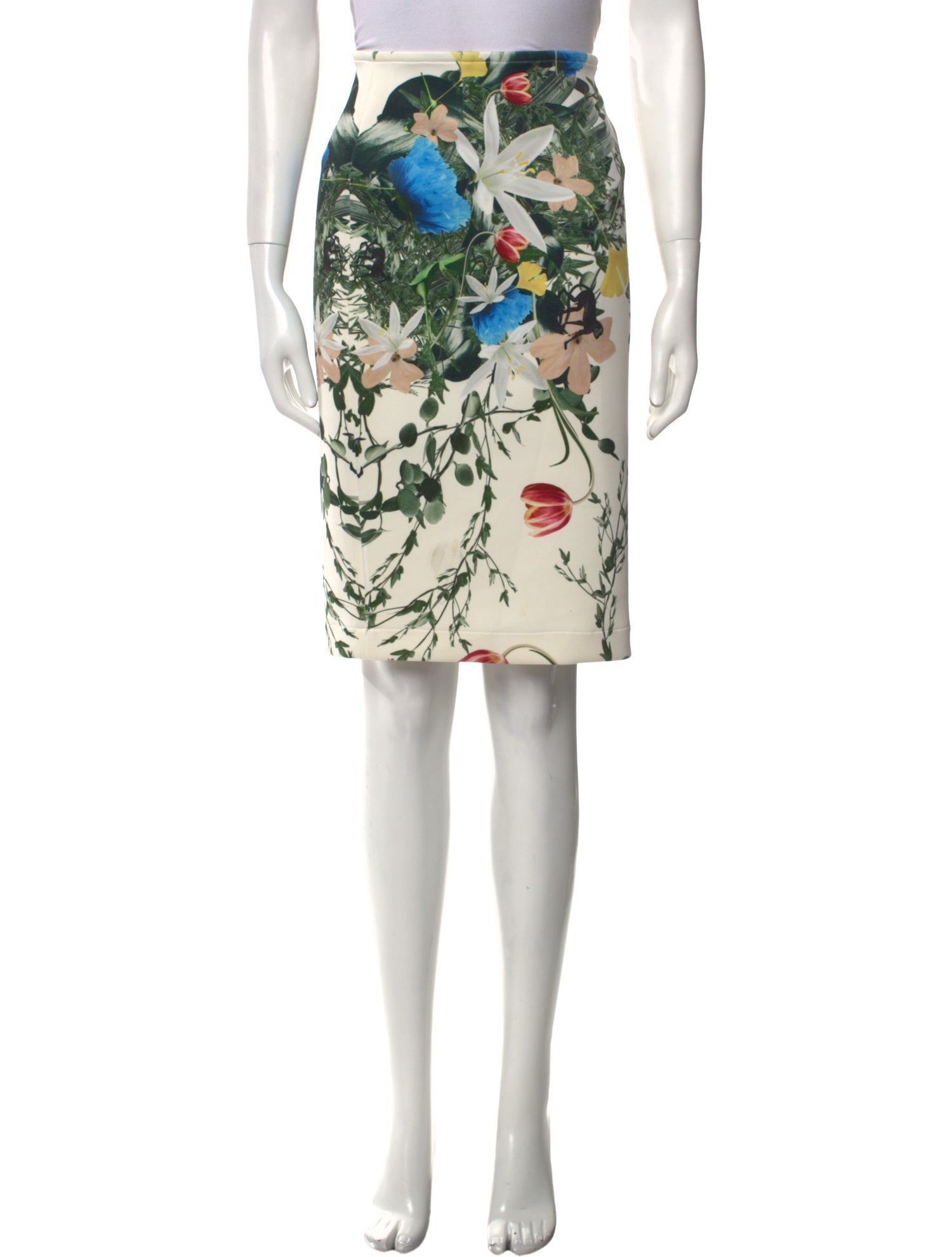 Yigal Azrouël Floral Print Knee-Length Skirt