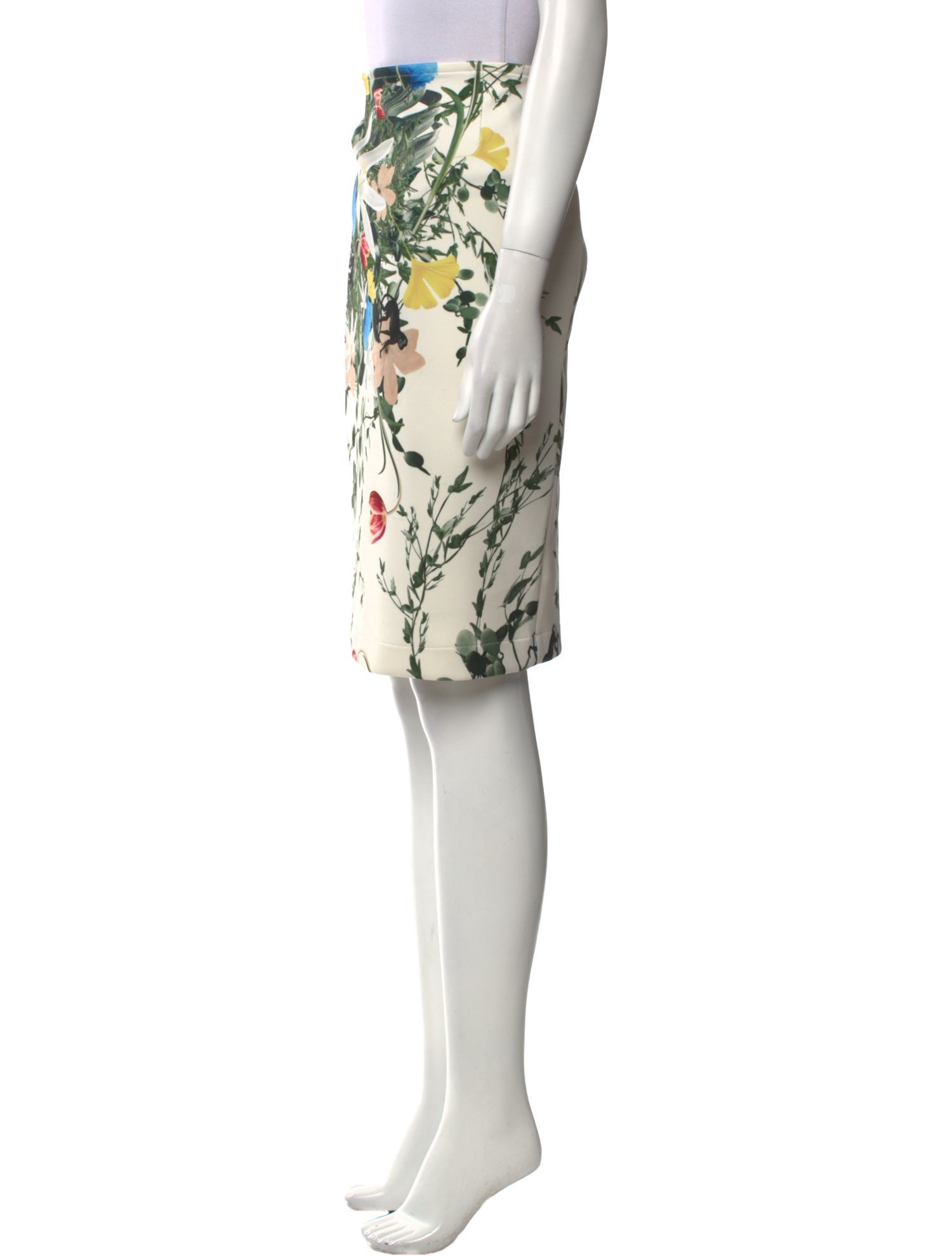 Yigal Azrouël Floral Print Knee-Length Skirt