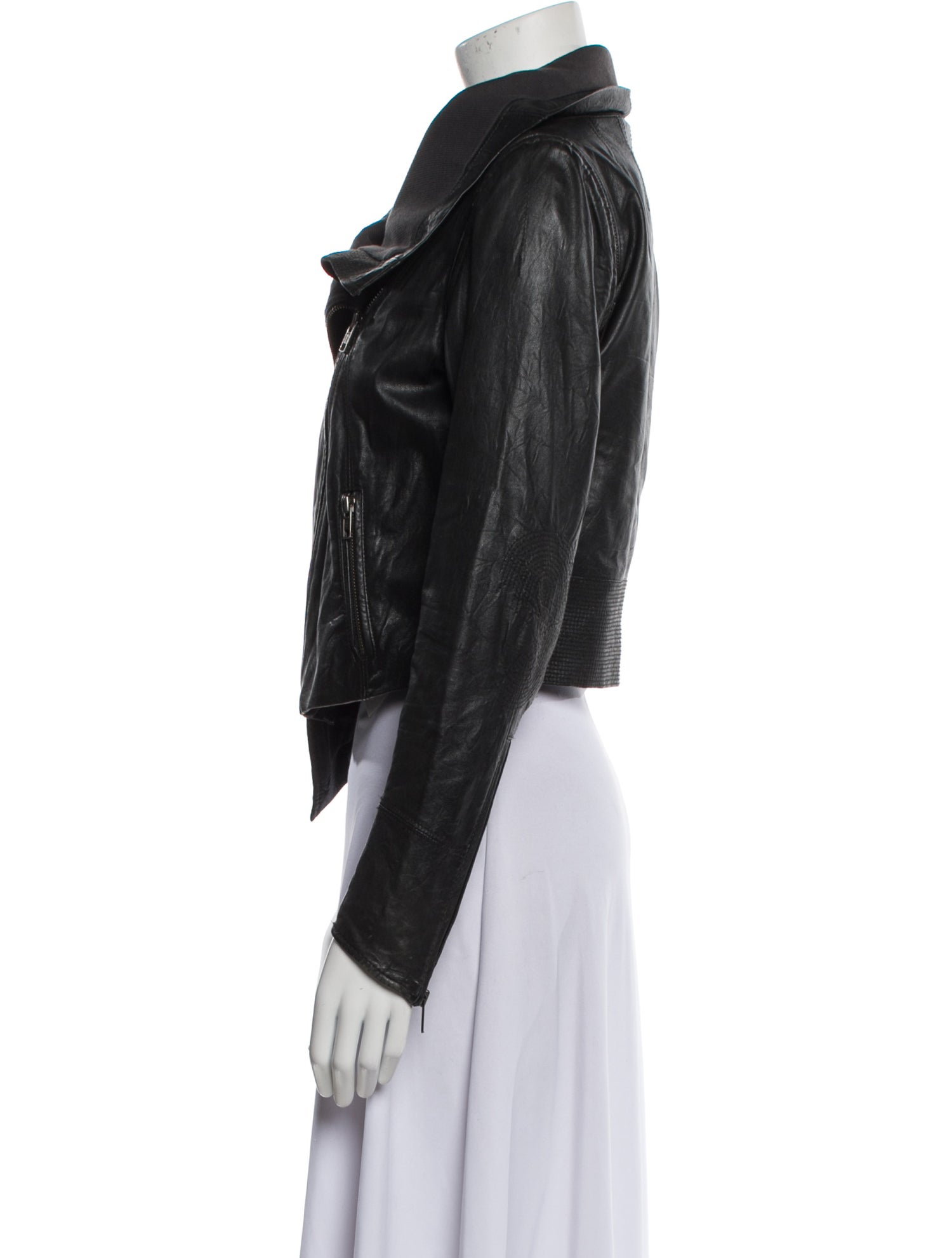 Yigal Azrouël Leather Biker Jacket