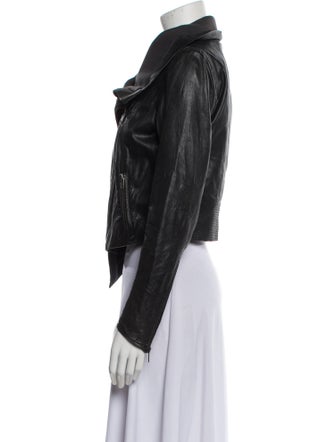 Yigal Azrouël Leather Biker Jacket