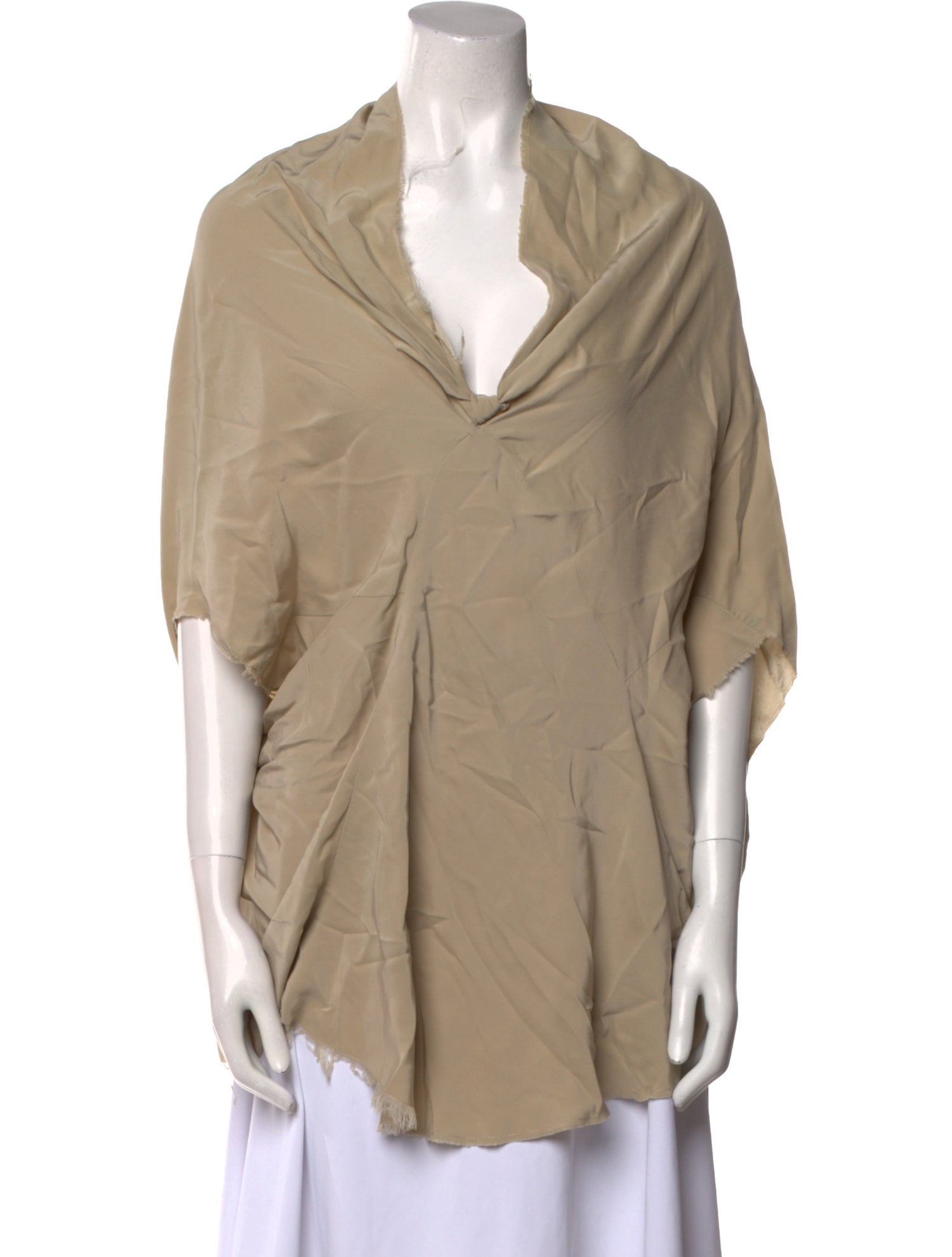 Yigal Azrouël Silk Cowl Neck Blouse