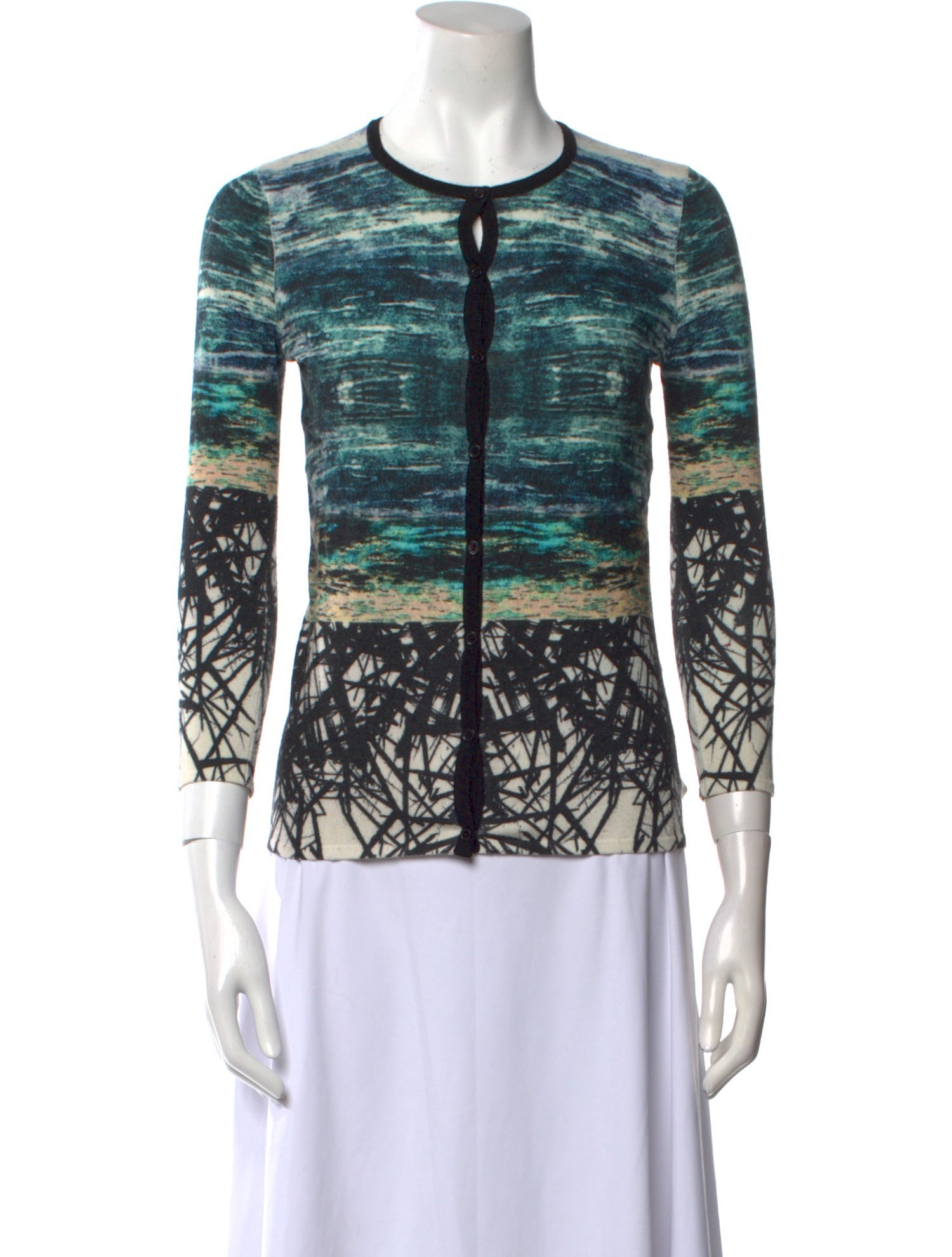 Yigal Azrouël Printed Crew Neck Sweater