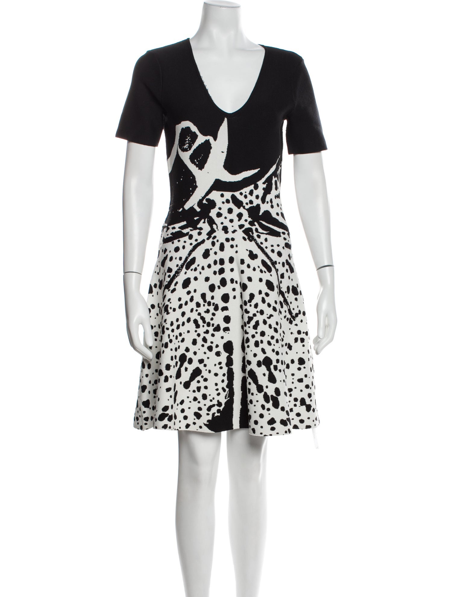 Yigal Azrouël Printed Knee-Length Dress