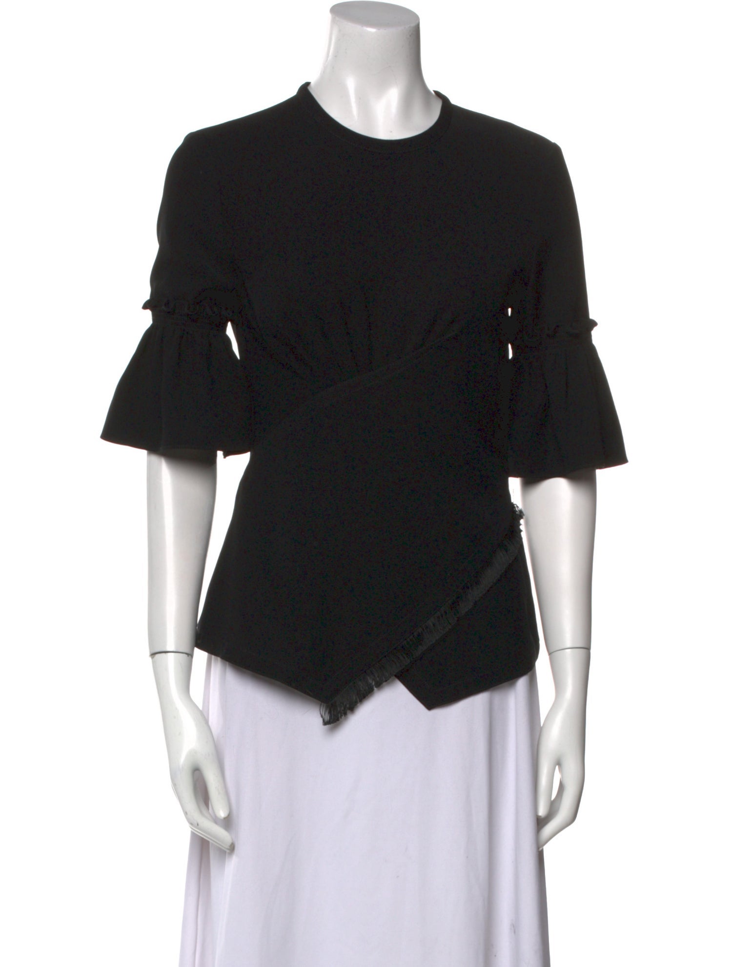 Yigal Azrouël Crew Neck Short Sleeve Top