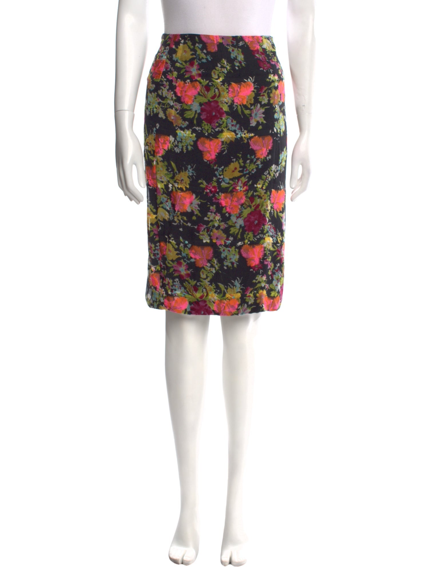 Yigal Azrouël Silk Knee-Length Skirt