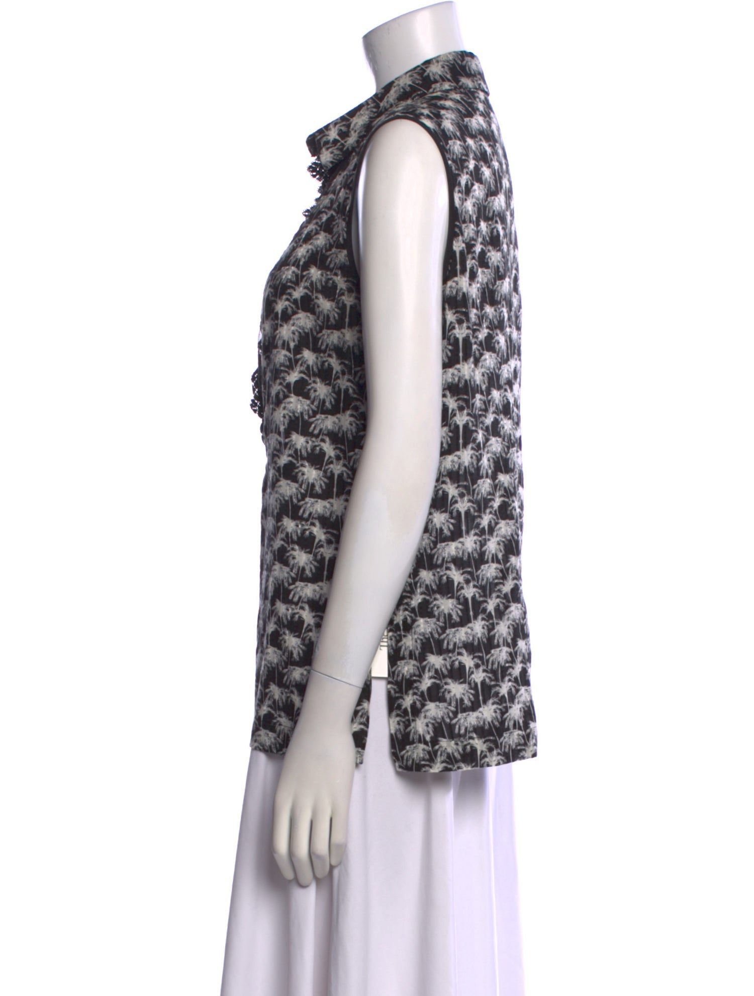 Yigal Azrouël Printed V-Neck Blouse