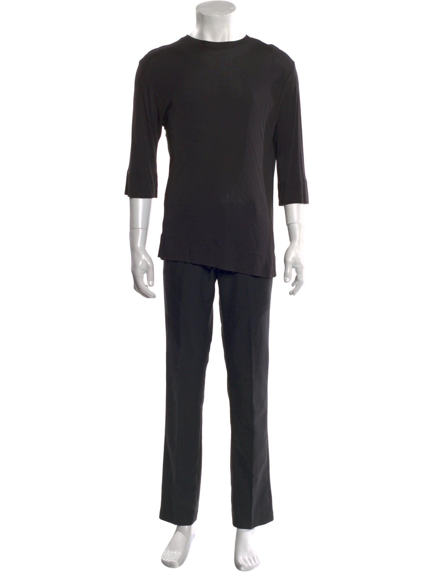 Yigal Azrouël Crew Neck Three-Quarter Sleeve T-Shirt