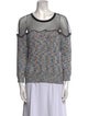 Yigal Azrouël Printed Scoop Neck Sweater