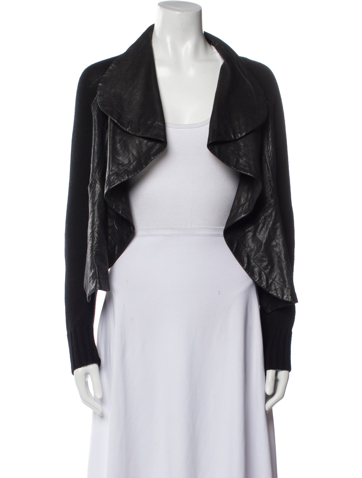 Yigal Azrouël Leather Bolero