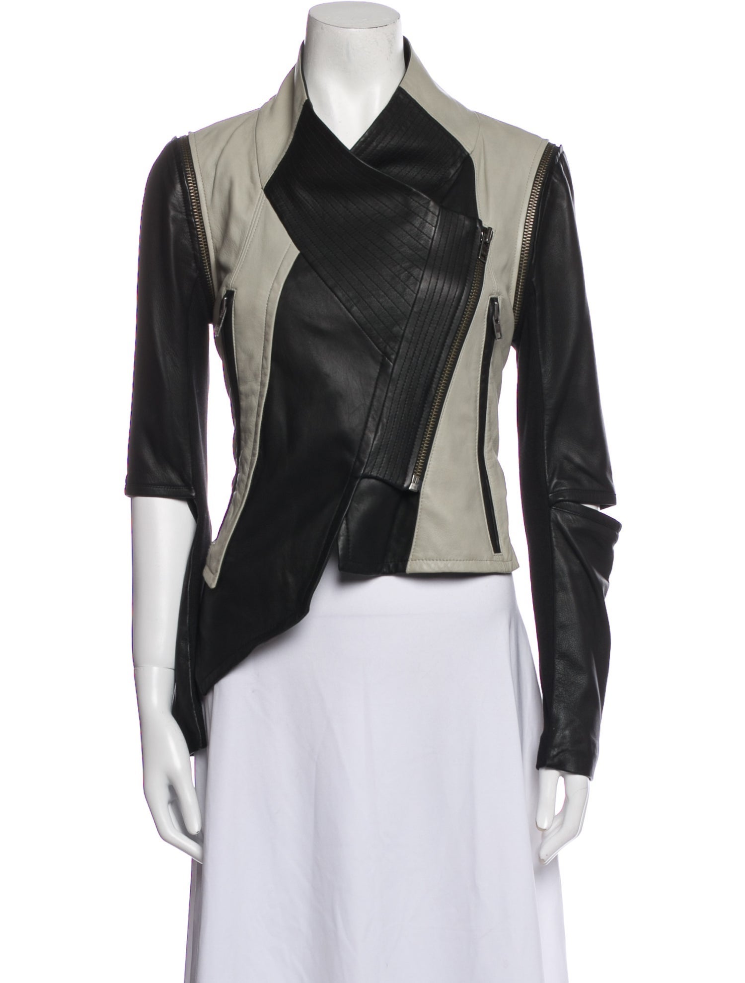 Yigal Azrouël Leather Biker Jacket