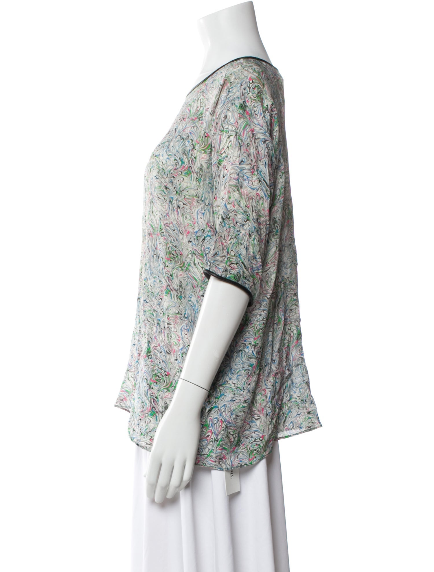 Yigal Azrouël Silk Printed Blouse