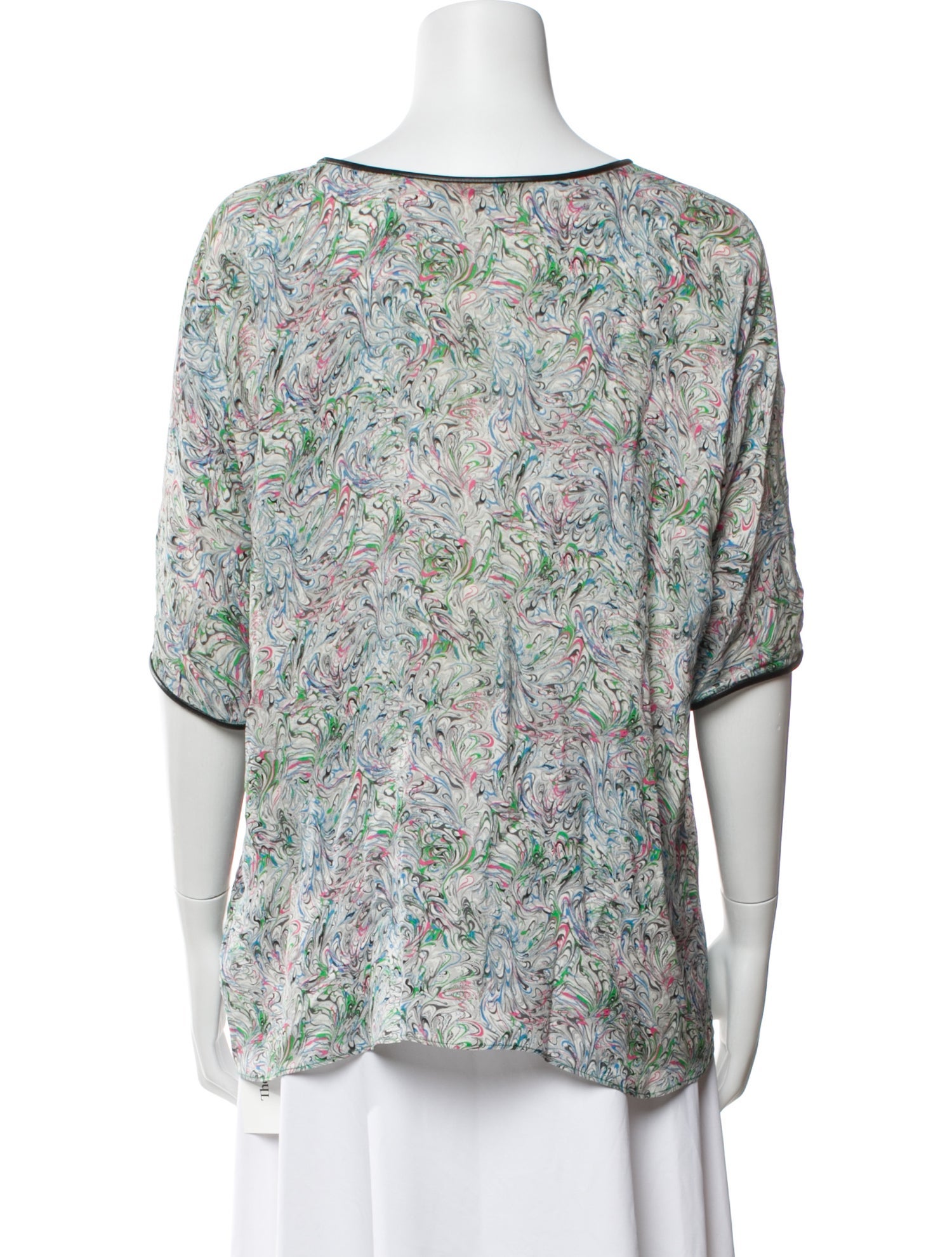 Yigal Azrouël Silk Printed Blouse
