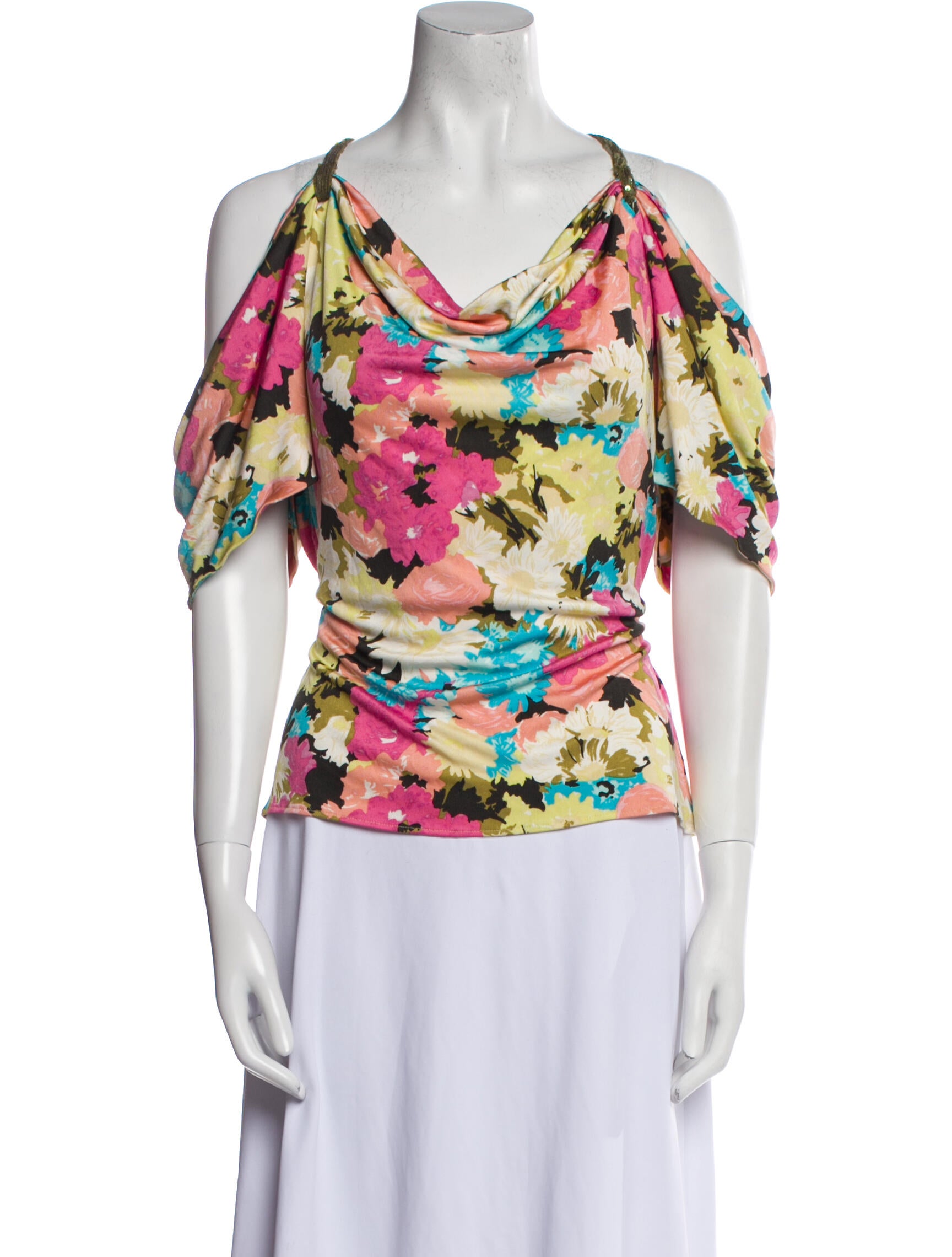 Yigal Azrouël Silk Floral Print Blouse