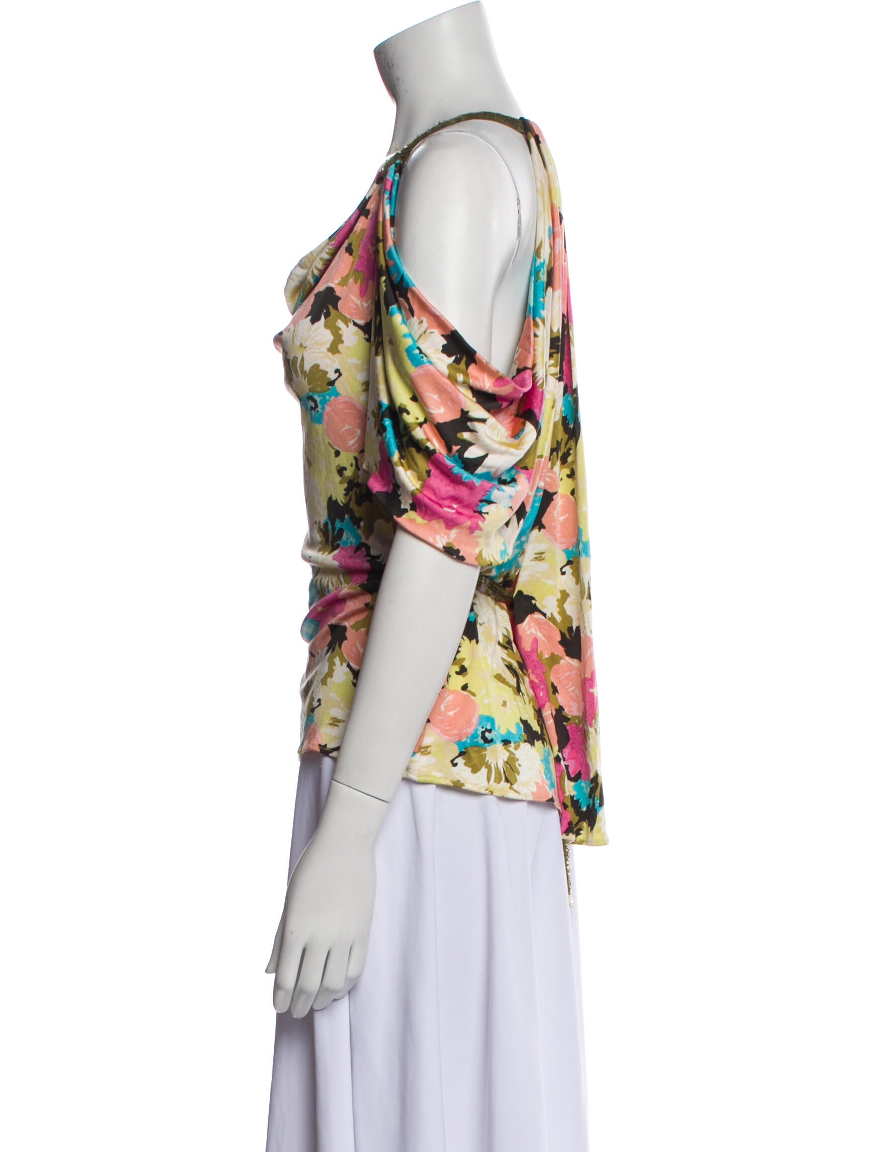 Yigal Azrouël Silk Floral Print Blouse