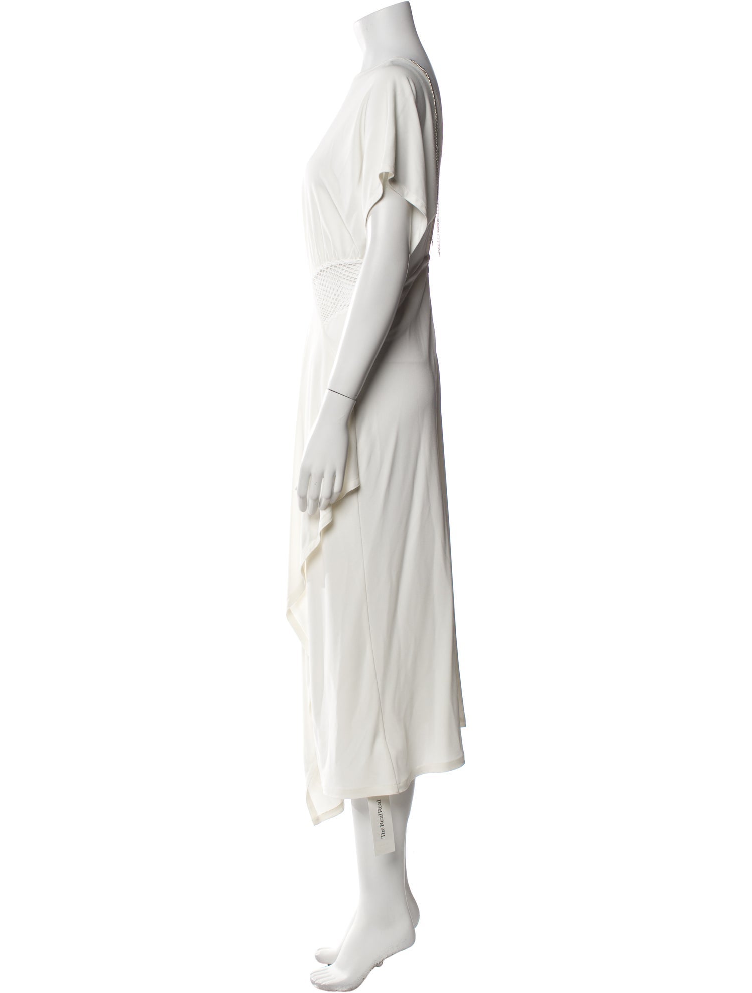 Yigal Azrouël Crew Neck Midi Length Dress