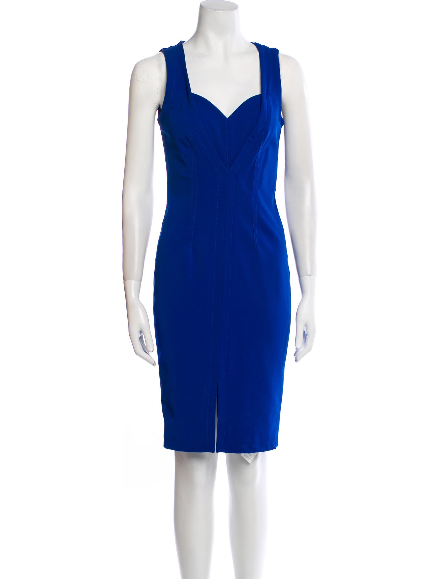Yigal Azrouël V-Neck Knee-Length Dress