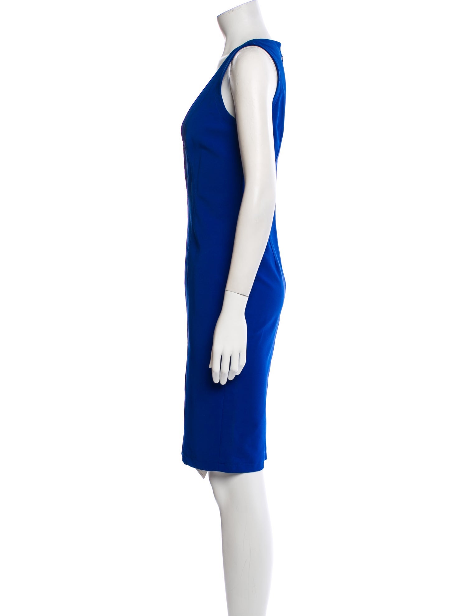 Yigal Azrouël V-Neck Knee-Length Dress