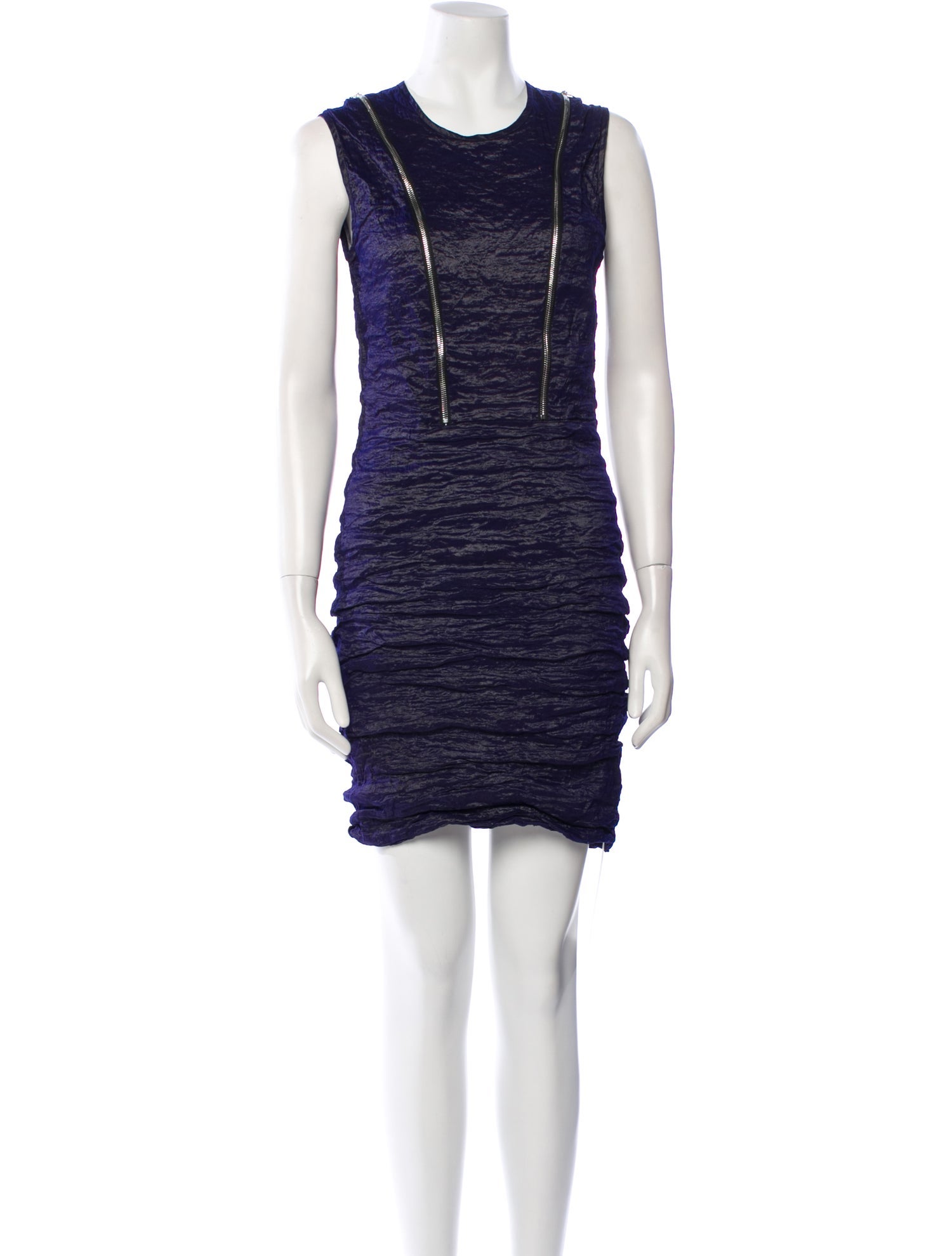 Yigal Azrouël Crew Neck Mini Dress