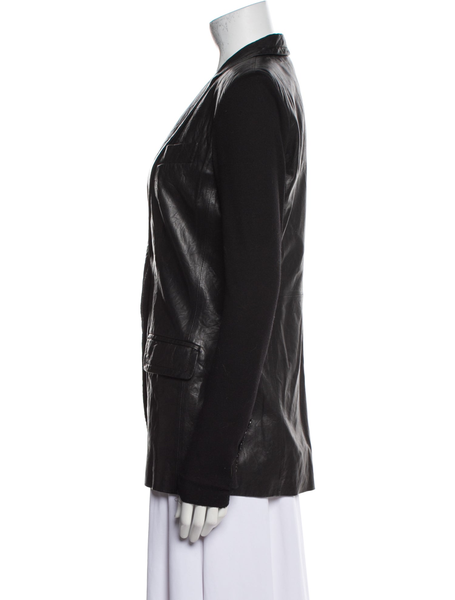 Yigal Azrouël Leather Blazer