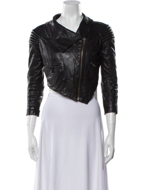 Yigal Azrouël Leather Biker Jacket