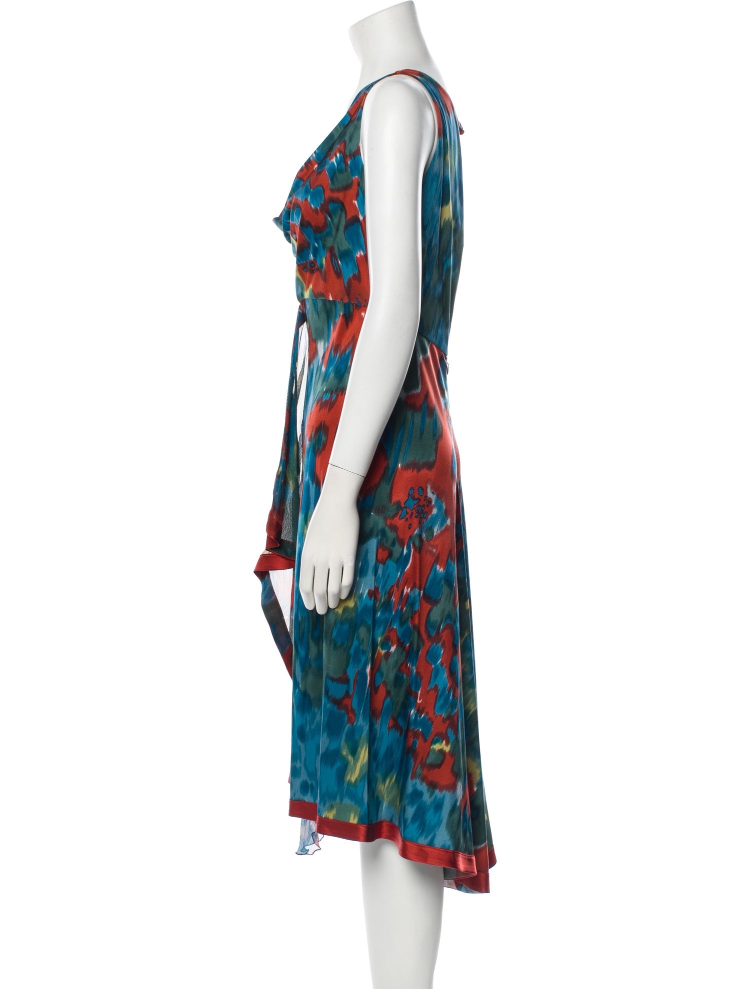 Yigal Azrouël Printed Midi Length Dress