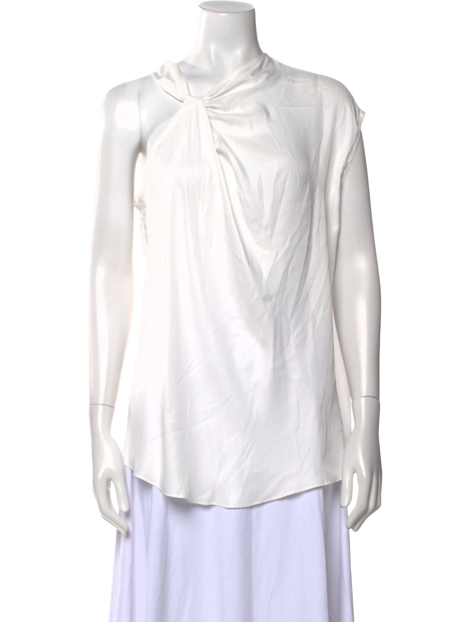 Yigal Azrouël Cowl Neck Short Sleeve Top