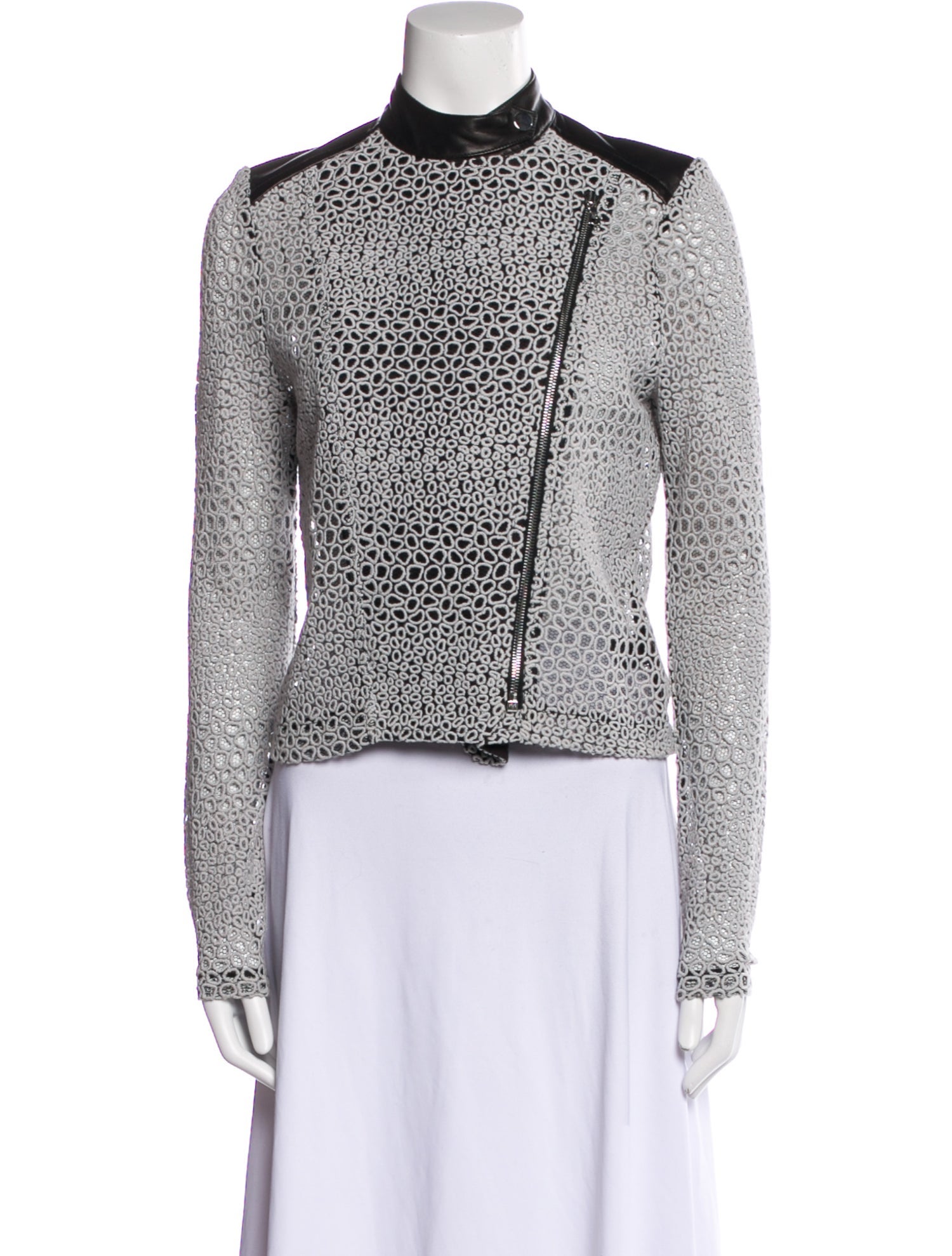 Yigal Azrouël Lace Pattern Jacket