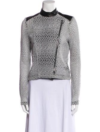 Yigal Azrouël Lace Pattern Jacket