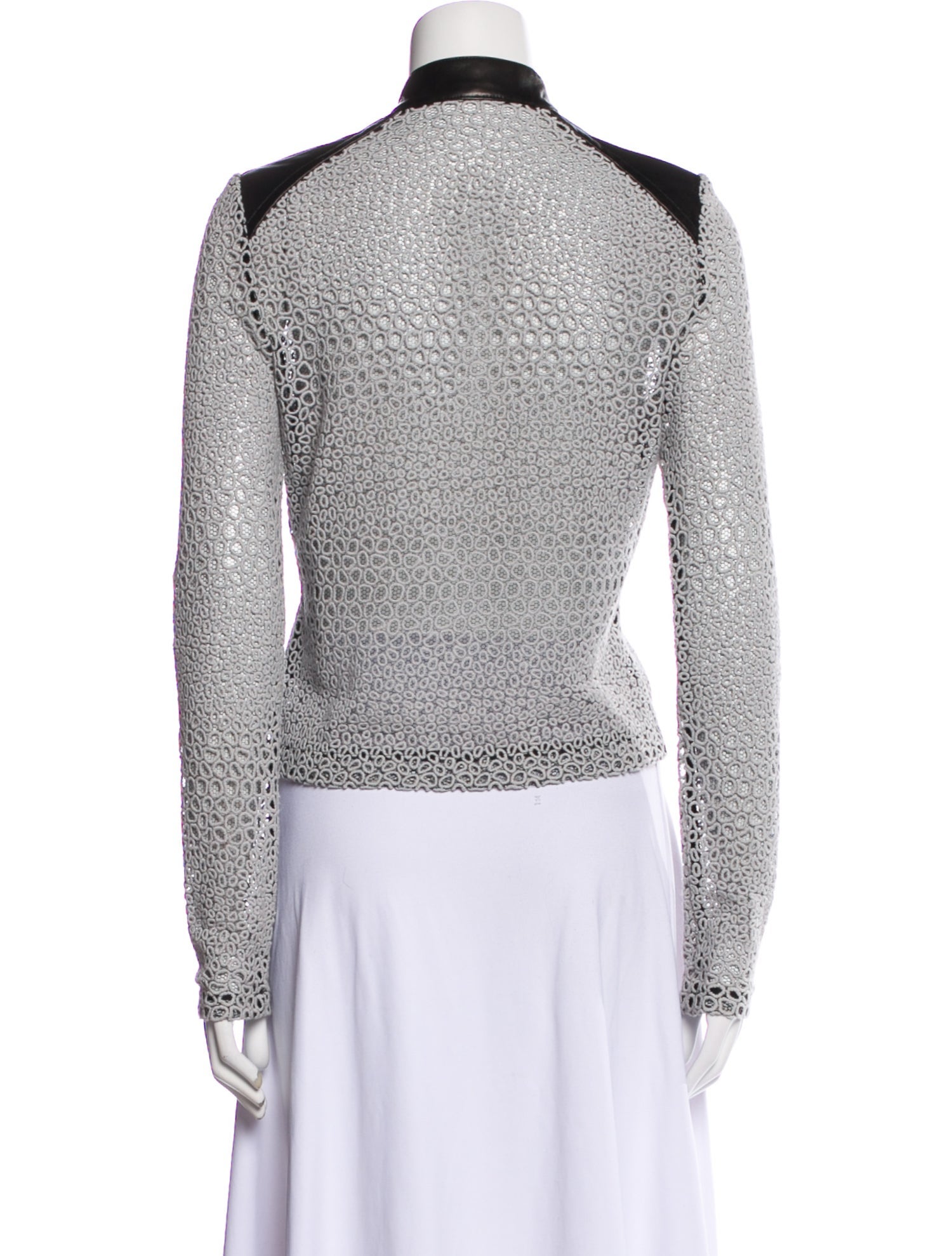 Yigal Azrouël Lace Pattern Jacket