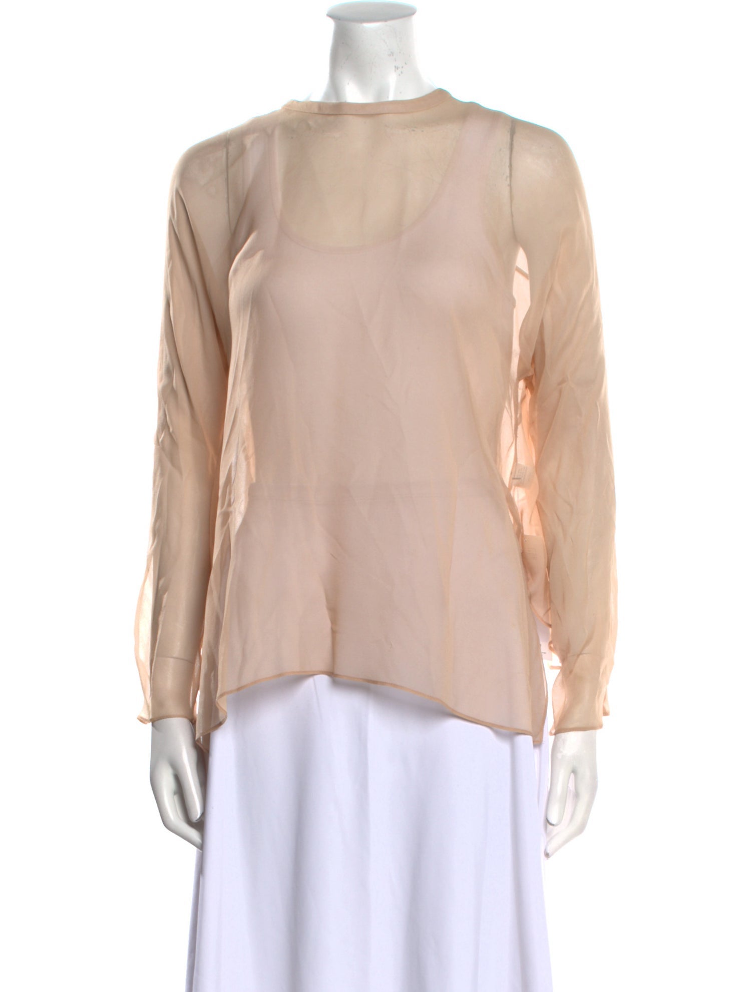 Yigal Azrouël Silk Crew Neck Blouse
