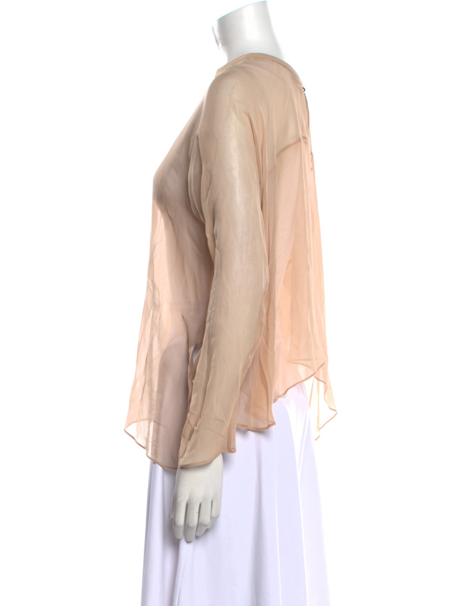 Yigal Azrouël Silk Crew Neck Blouse