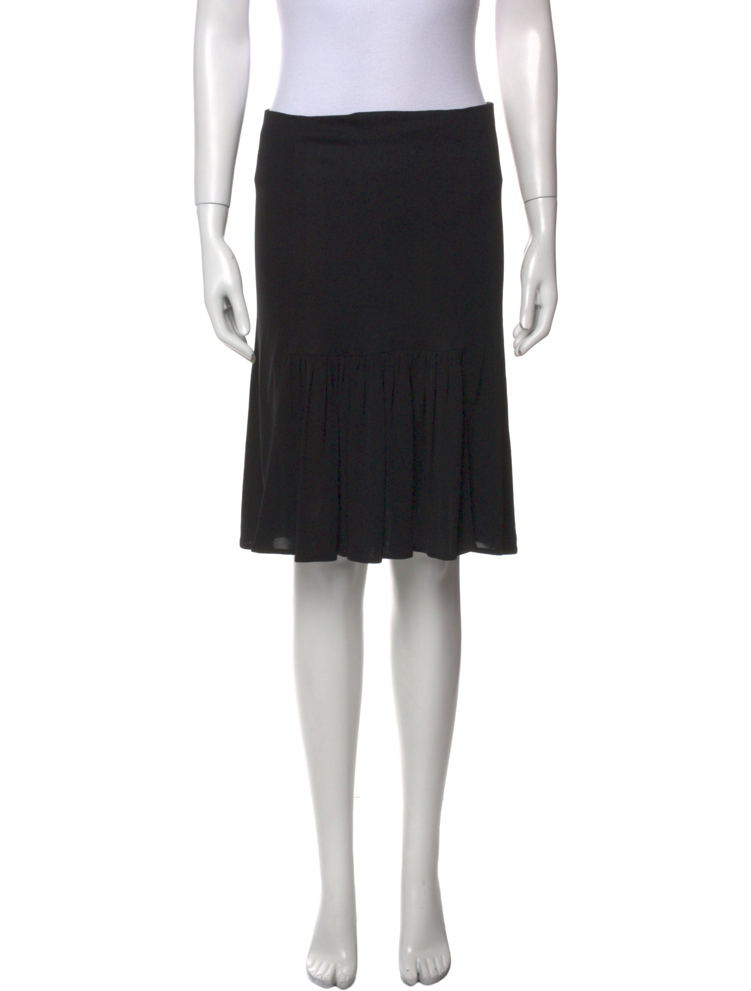 Yigal Azrouël Pleated Accents Knee-Length Skirt
