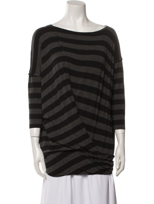 Yigal Azrouël Striped Bateau Neckline Tunic