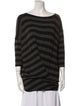 Yigal Azrouël Striped Bateau Neckline Tunic