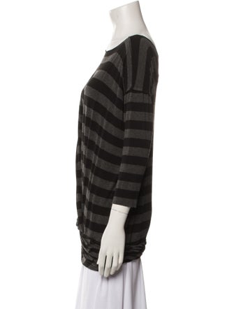 Yigal Azrouël Striped Bateau Neckline Tunic