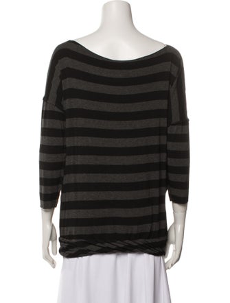 Yigal Azrouël Striped Bateau Neckline Tunic