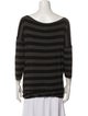 Yigal Azrouël Striped Bateau Neckline Tunic